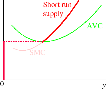 what is short run supply curve