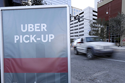 Uber pickup sign